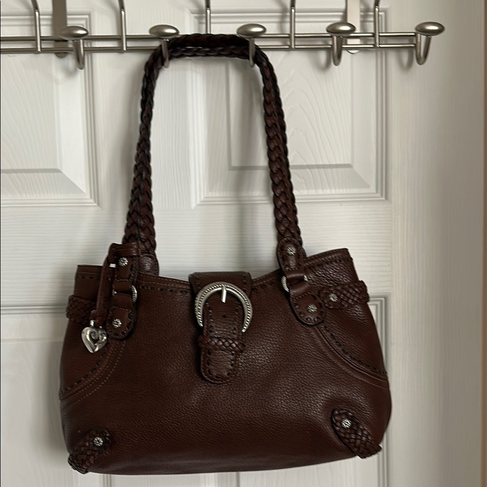 Great for Christmas Gift! Brighton Brown Leather Handbag WITH matching Wallet